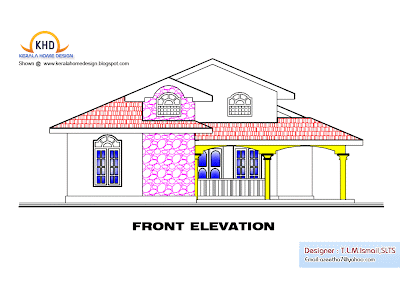 Single Floor House Plan and Elevation   1270 Sq  Ft   Kerala home