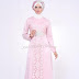 Model Baju Gamis Pesta Kain Renda