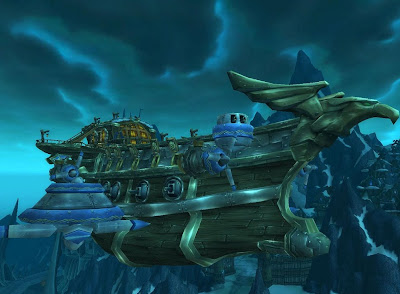 The fearsome airship of the Horde - Ogrim's Hammer!
