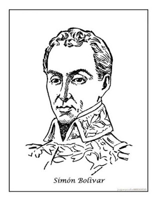 dibujo retrato de Sión bolívar