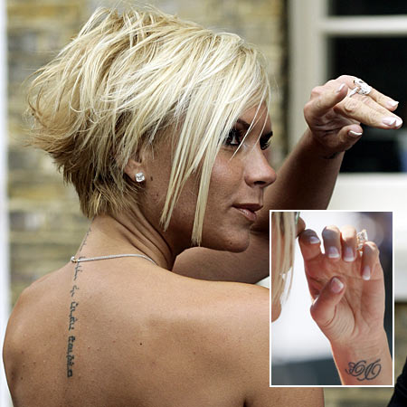 Victoria Beckham Tattoos