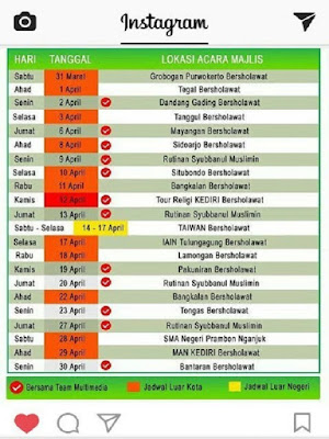 Jadwal Syubbanul Muslimin April 2018 Lengkap Terbaru