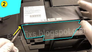 How to replace the waste ink pad on the Epson ET-4500 - 02