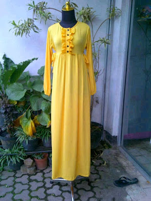 Gamis Jersey Kuning