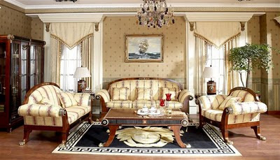 Country Style Living Room Furniture on Antique Living Room Furniture Set Empire Style