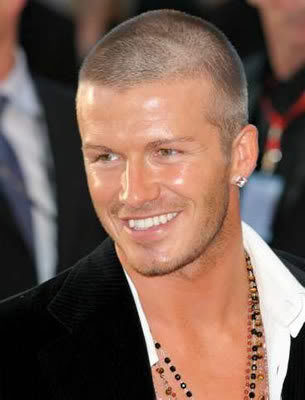 Now we have here a period when Becks has a clean buzz men haircuts that its