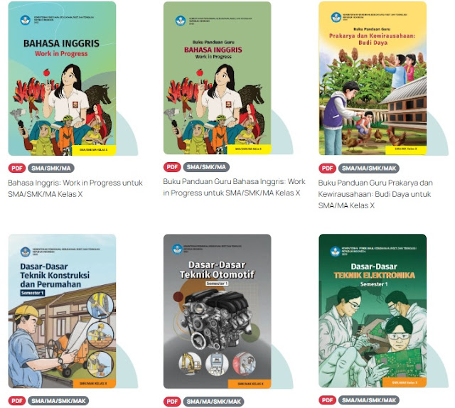 Gambar Download Seluruh Buku PDF Kelas 10 SMA MA SMK MAK Kurikulum Merdeka untuk Guru dan Siswa