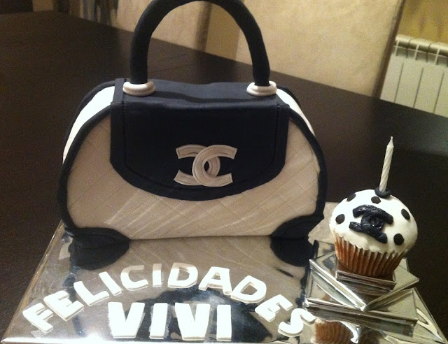 tarta-fondant, bolso-chanel-fondant