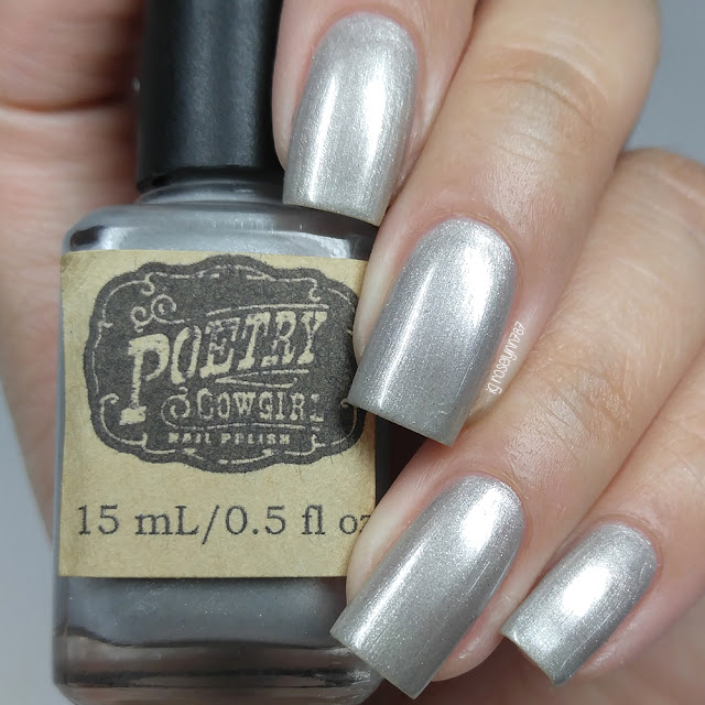 Poetry Cowgirl Nail Polish - Silver Sleigh Bells