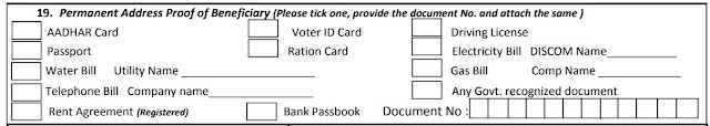 Permanent Address required for the form