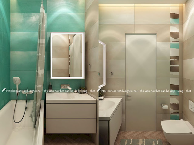 Mẫu nội thất căn hộ Masteri An Phú 74m2 - phòng tắm