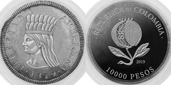 Colombia 10,000 pesos 2019 - Bicentenary of the Independence