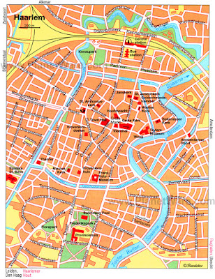 Mapa de Haarlem, Holanda