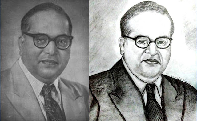 PENCIL DRAWING  - Dr Bhimrao Ramji Ambedkar