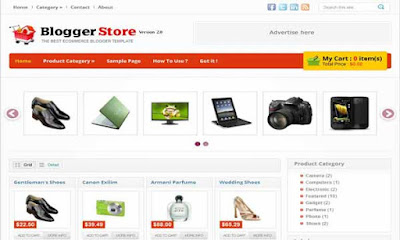 Blogger Store - Template Blog Toko Online 