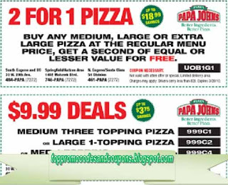 Free Printable Papa Joes Pizza Coupons