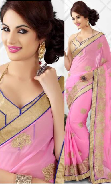 Beautiful Summer Wear Ladies Fashion Saree Designs 2015