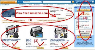 Visa Card Amazon belanja Amazon dengan Visa card