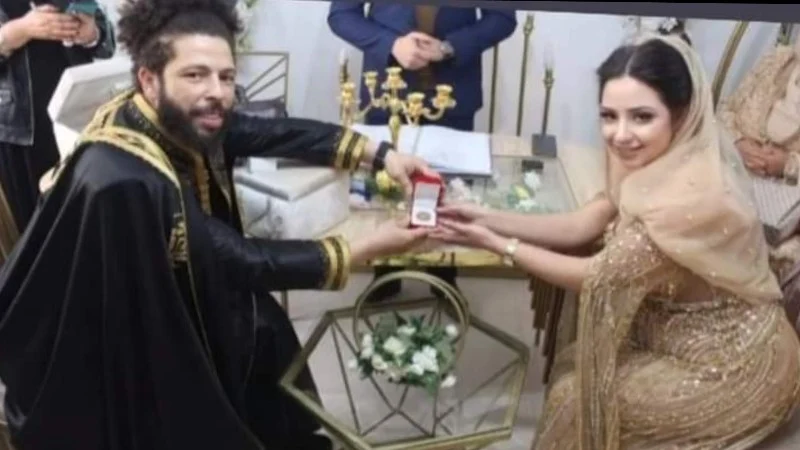 عقد قران مغني الراب  كافون kafon