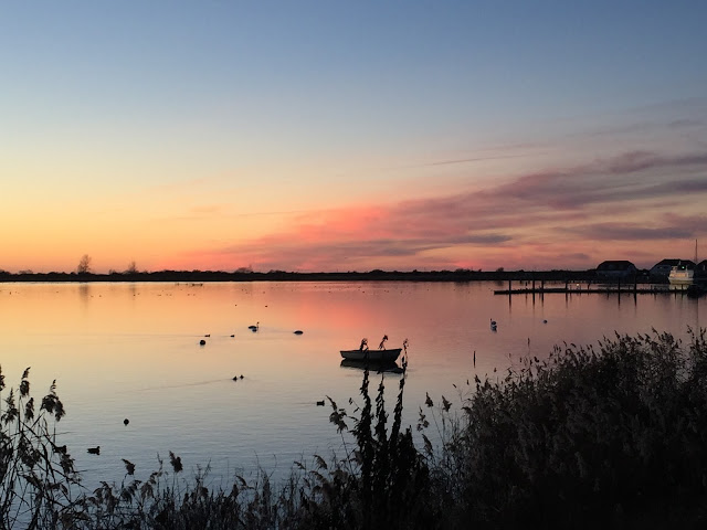 Sonnenuntergang am Haff 