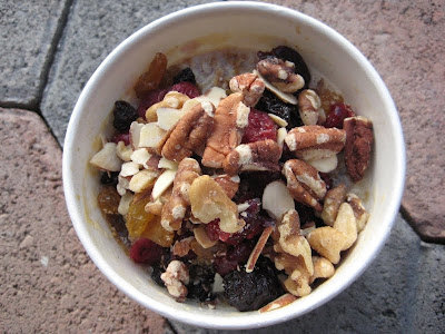 Starbucks Perfect Oatmeal toppings piled high