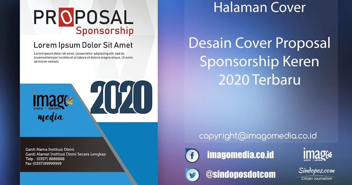 Desain Cover Proposal Sponsorship Keren 2022 Terbaru 