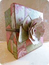 Mod Podge Box, Crazy Quilt, Crazy Quilt Box, Crazy Quilt with paper, DIY Decorative Box, how to decorate a box, easy papercrafts