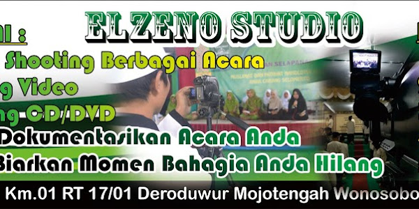 Desain Banner Studio Shooting 