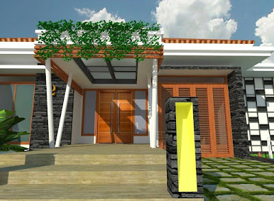 model teras rumah mewah terbaru