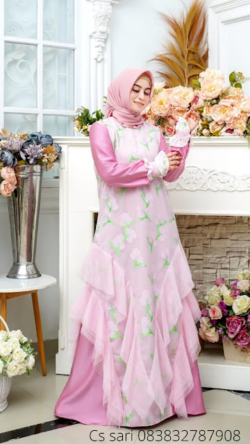 Flower Organza - Butik Busana Muslim Terbesar dan Terlengkap