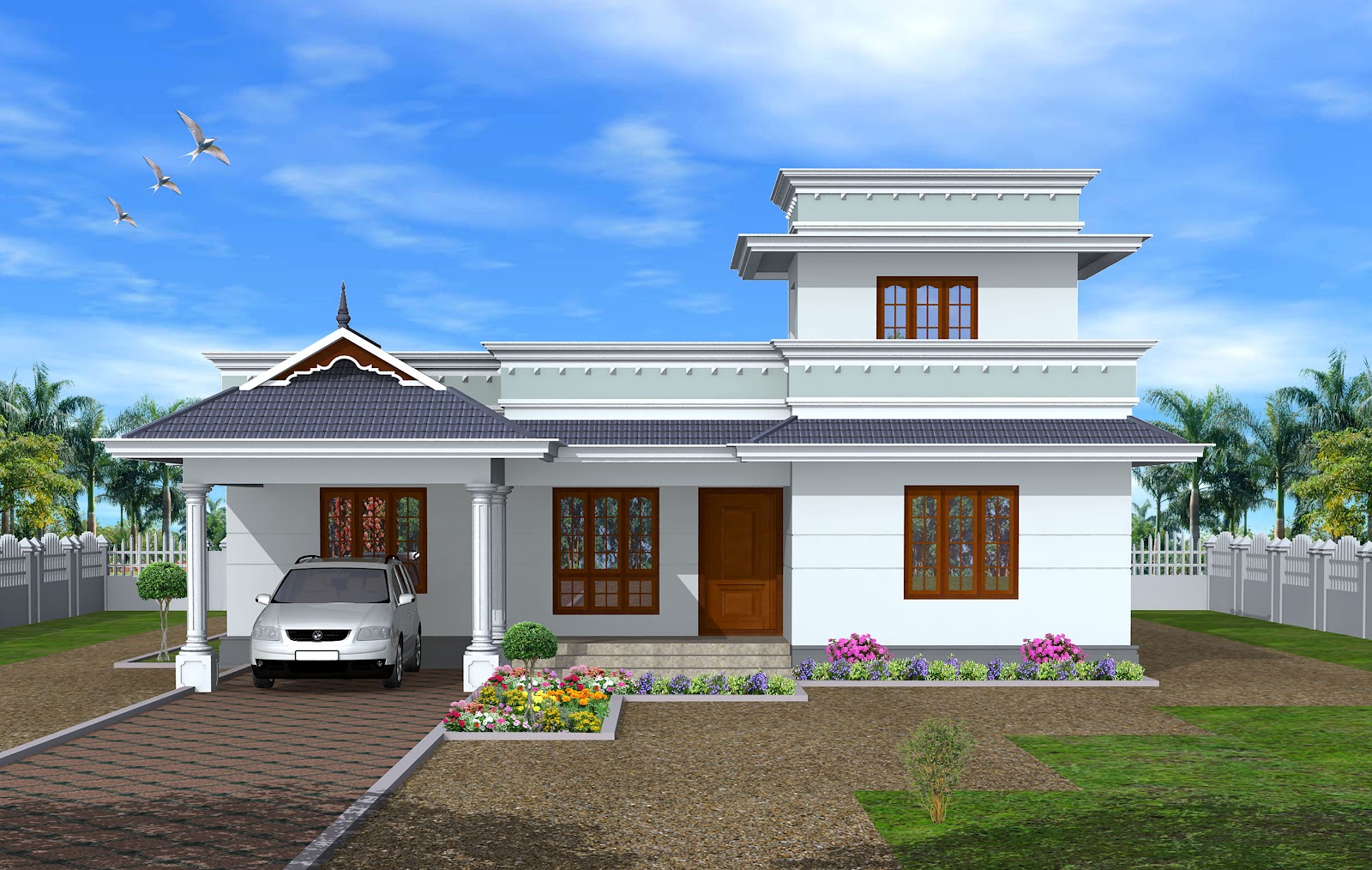 Green Homes  Construction Single  floor  Kerala  model house  