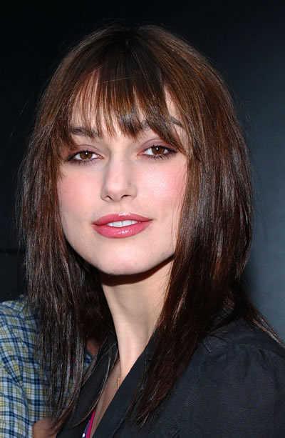Keira Knightley Red Carpet Hair. Very snazzy red carpet idea.