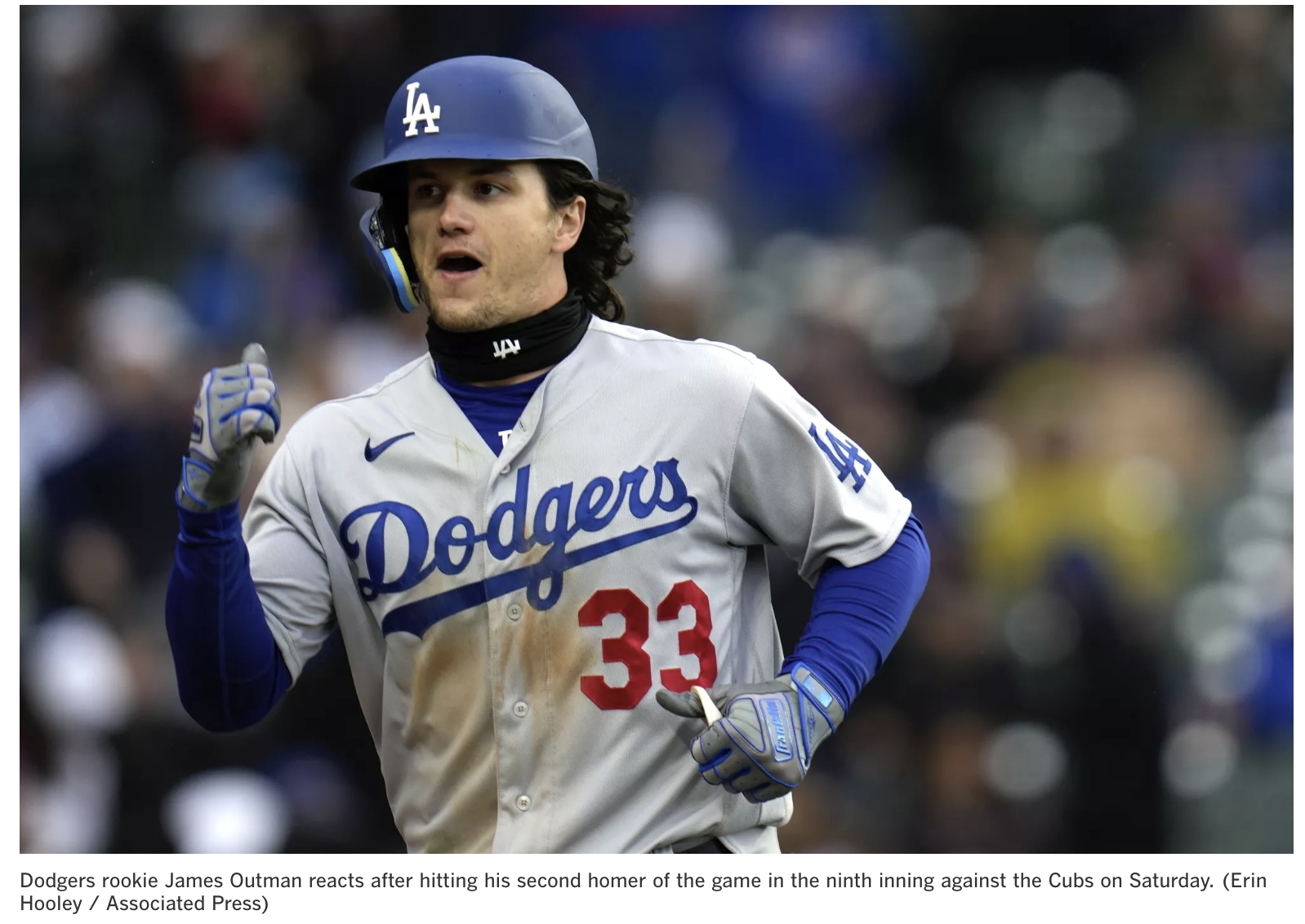Sons of Steve Garvey: James Outman Named NL Rookie of the Month (April 2023)