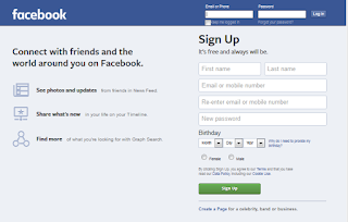 How to sign up for facebook