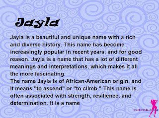 meaning of the name "Jayla"