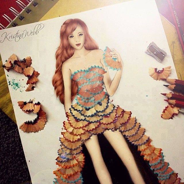 Originales ilustraciones de Moda por Kristina Weeb