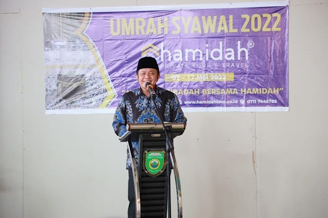 Setelah Sempat Tertunda Akibat Pandemi, Herman Deru Kembali Lepas Keberangkatan Jemaah Umroh Ke Tanah Suci