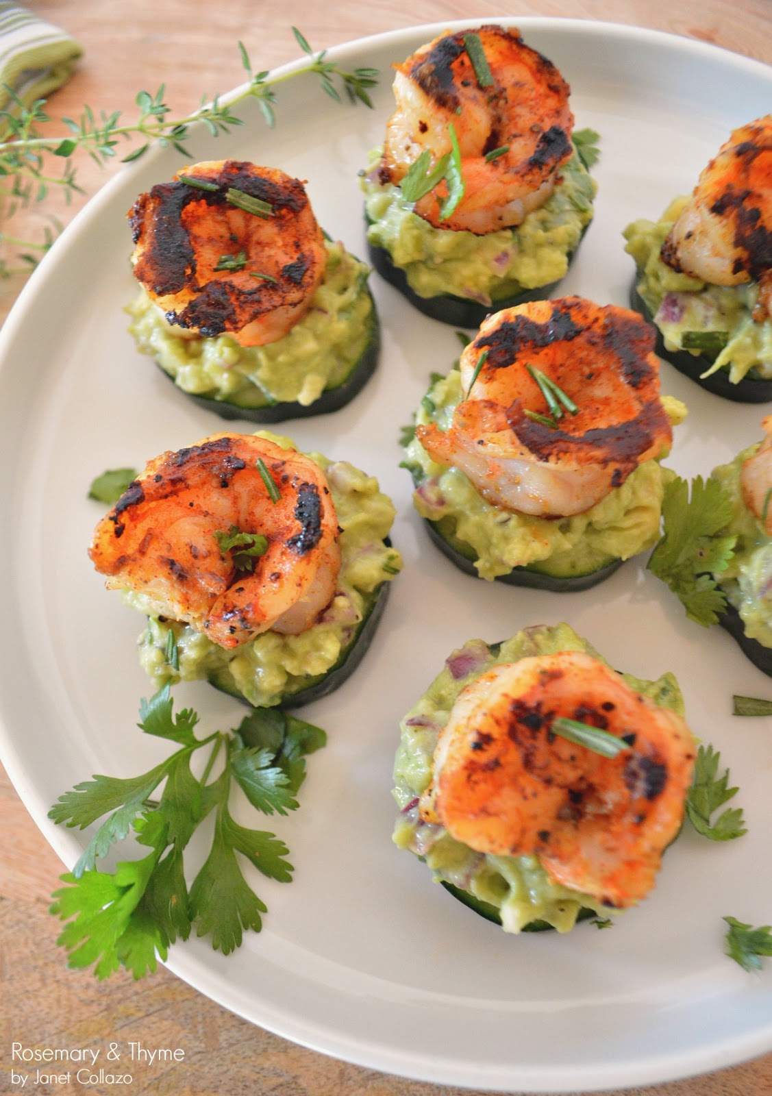 Blackened Shrimp & Guacamole Appetizer