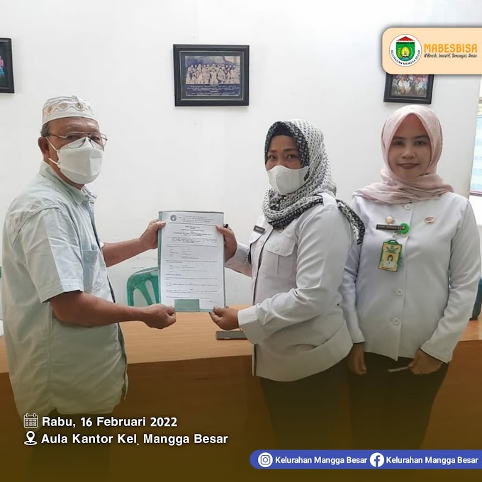 Rapat Evaluasi Kinerja RW dan RT di Kelurahan Mangga Besar serta penandatangan SPK Tahun 2022