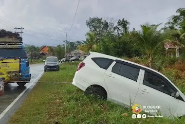 Terjadi Kecelakaan Lalu Lintas di Dusun Selumar Desa Tanjung Keracut