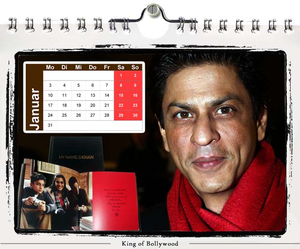 Shahrukh Khan Calender 2011-January