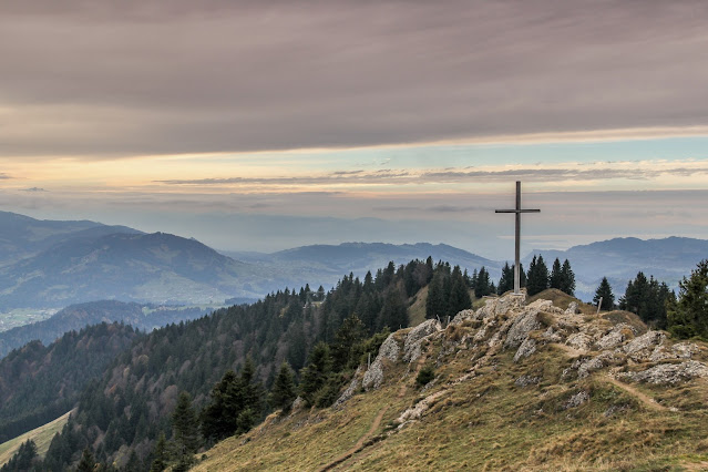 Cross on a high mountain