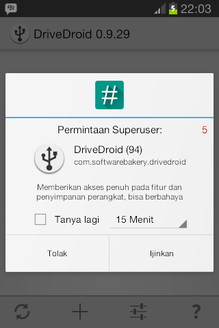 Membuat Bootable di Android Dengan Aplikasi DriveDroid