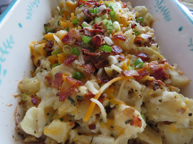 Loaded Baked Potato Casserole for two