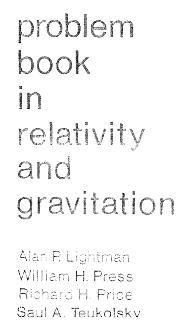 Problem book in Relativity and Gravitation