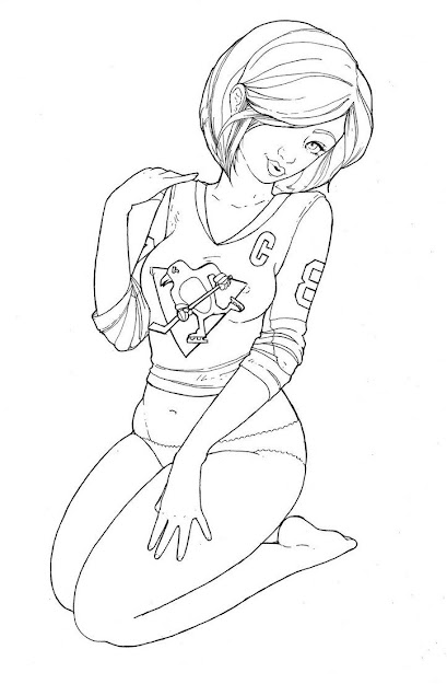 Sexy Pin Up Girl Coloring Pages  Google Search