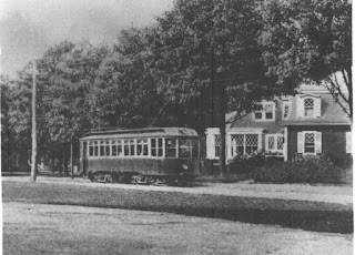 Franklin Historical Museum photo of trolley car from back in the day