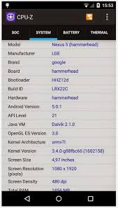 CPU-Z Identification Android v1.17 Apk