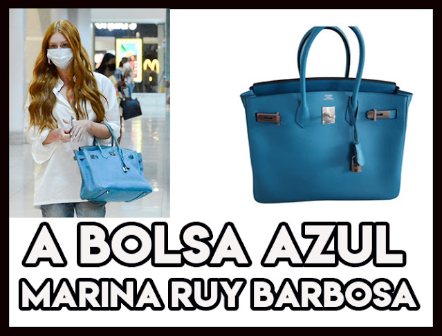 A bolsa azul de Marina Ruy Barbosa