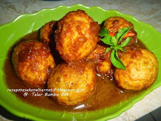 Resep Masakan Telur Bumbu Bali Enak Pedas